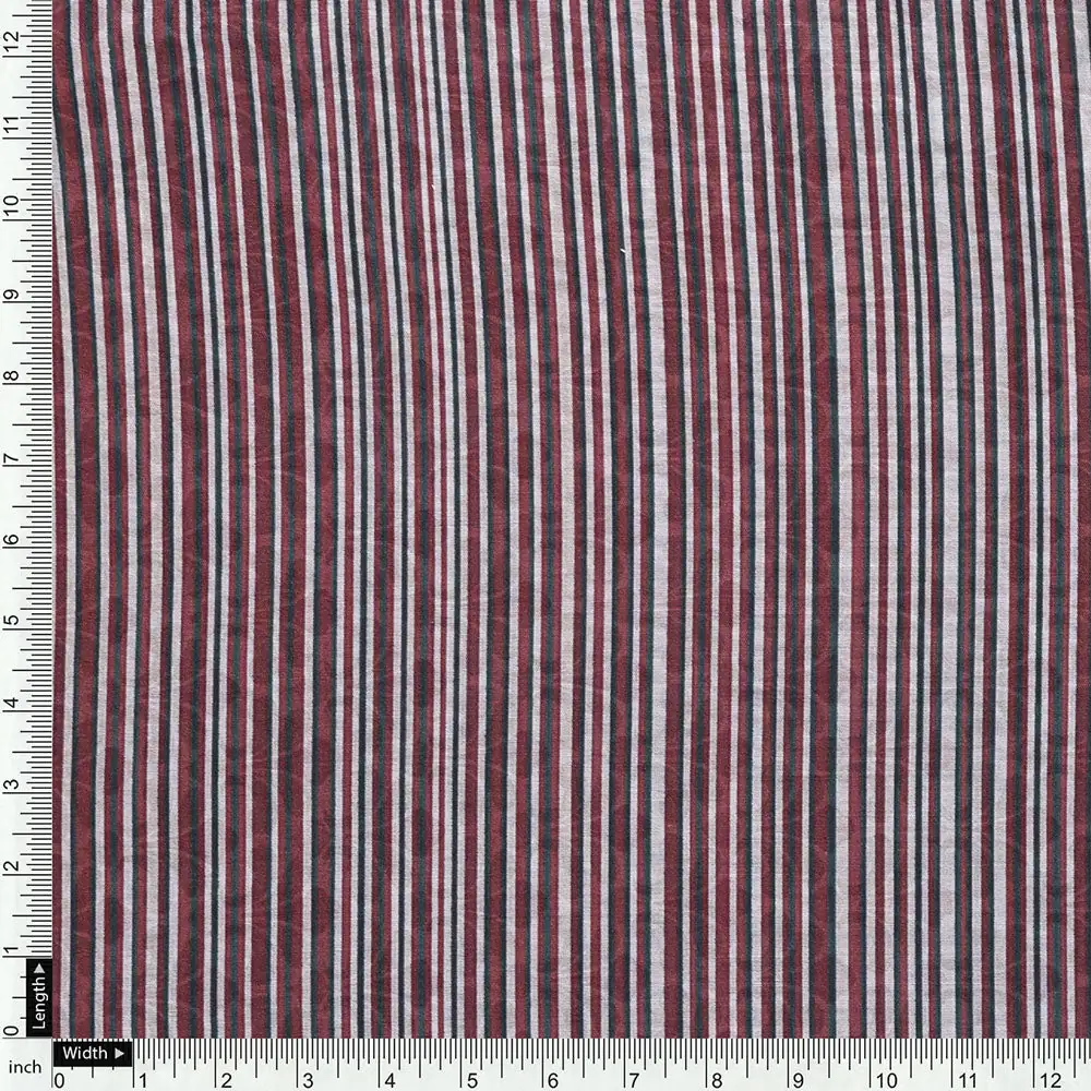 Brown Mul Cotton Printed Unstitched Fabric Set (5 Meter Set) - Image 6