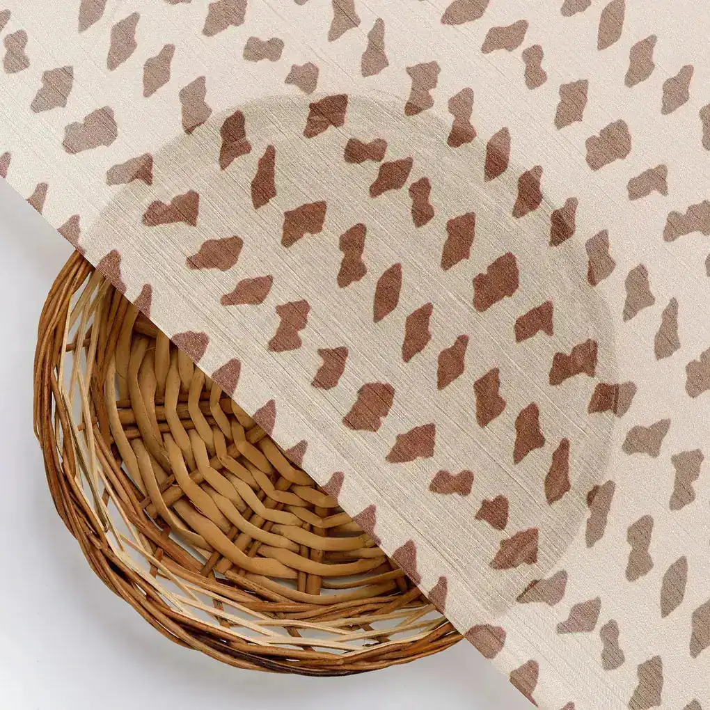 Brown Stones Digital Printed Fabric - Pure Chinon - Image 3