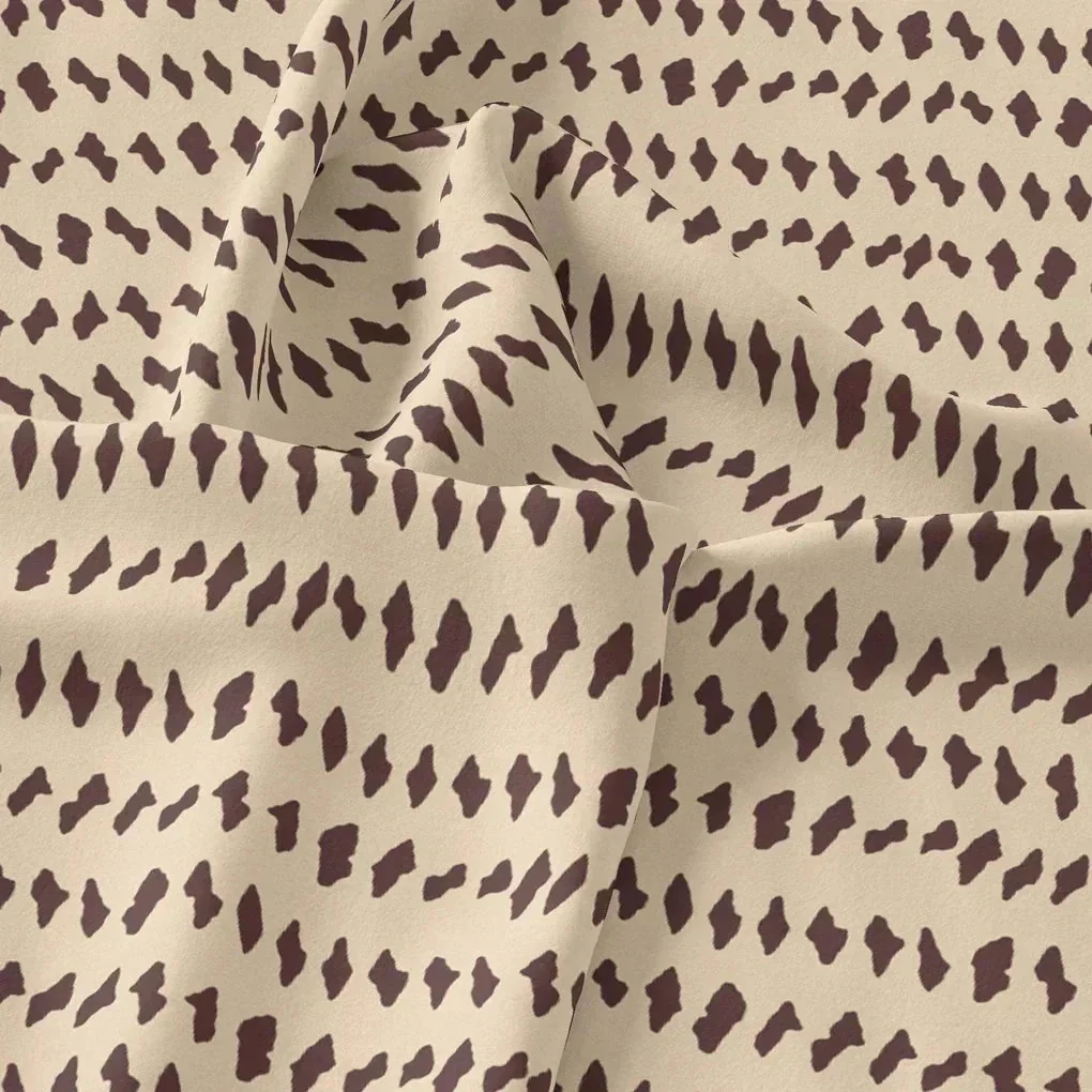 Brown Stones Digital Printed Fabric - Upada Silk - Image 3