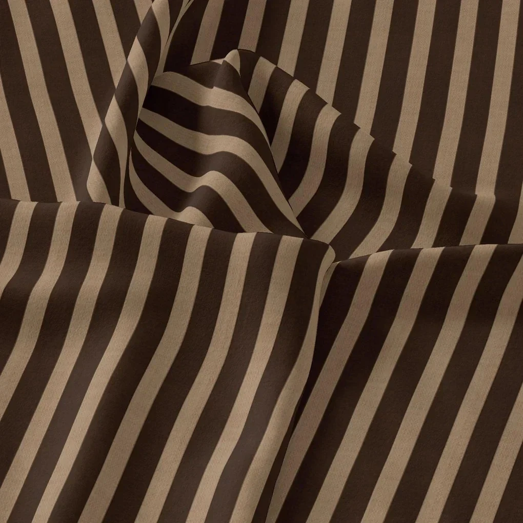 Brown Stripes Digital Printed Fabric - Image 3