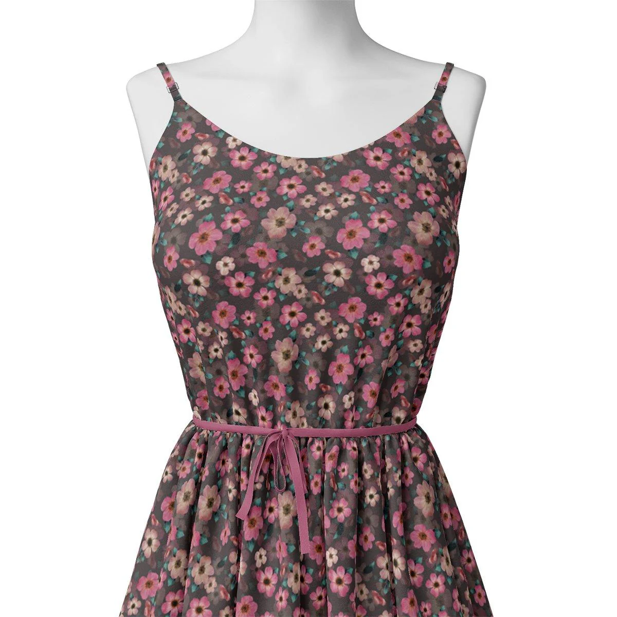 Buttercup Pink Floral Digital Printed Fabric - Image 2
