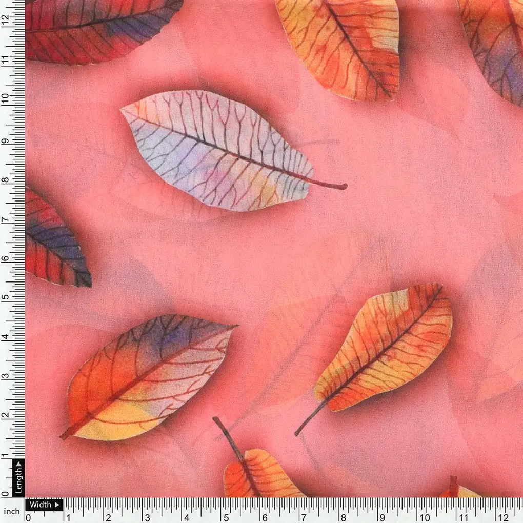 Candy Leaves Weightless Printed Fabric - Image 4