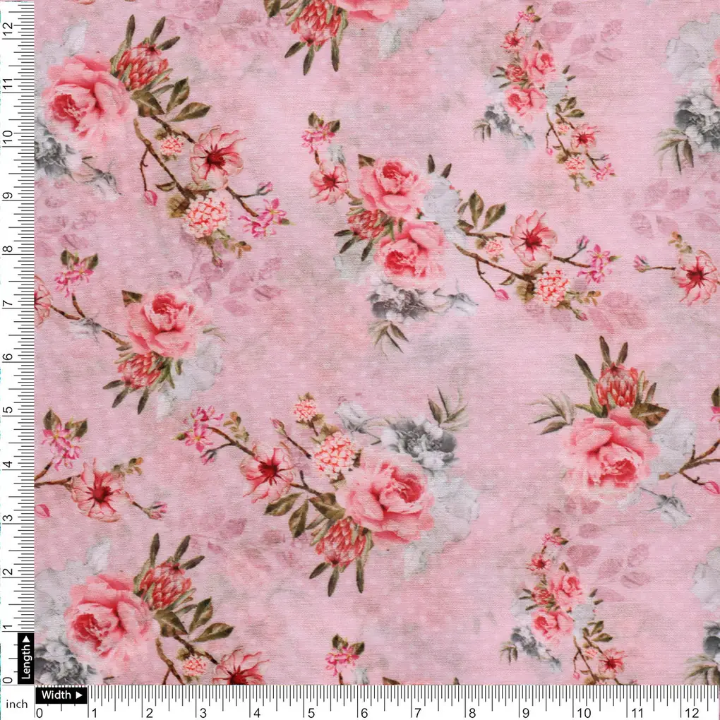 Chanderi Printed Fabric Set 5 Meters - Image 5