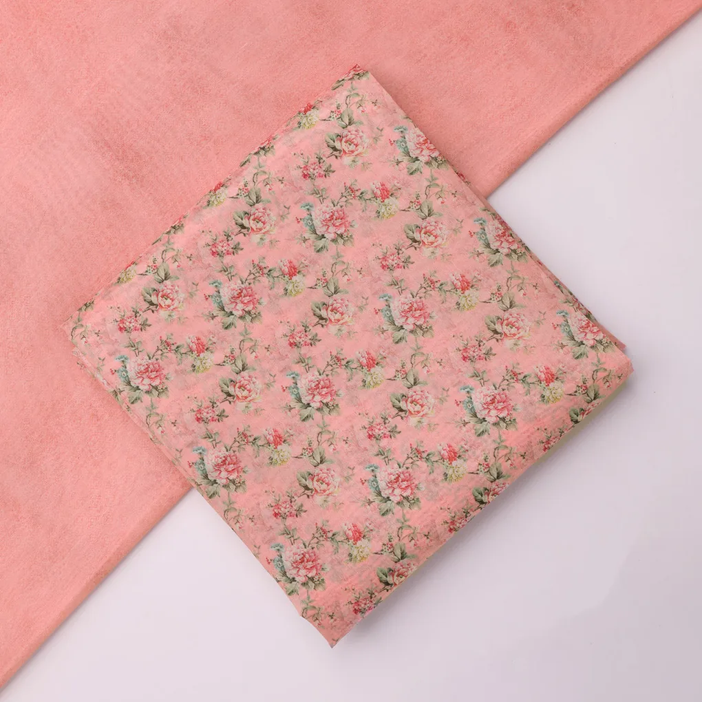 Chanderi Printed Fabric Set 5 Meters - Image 2