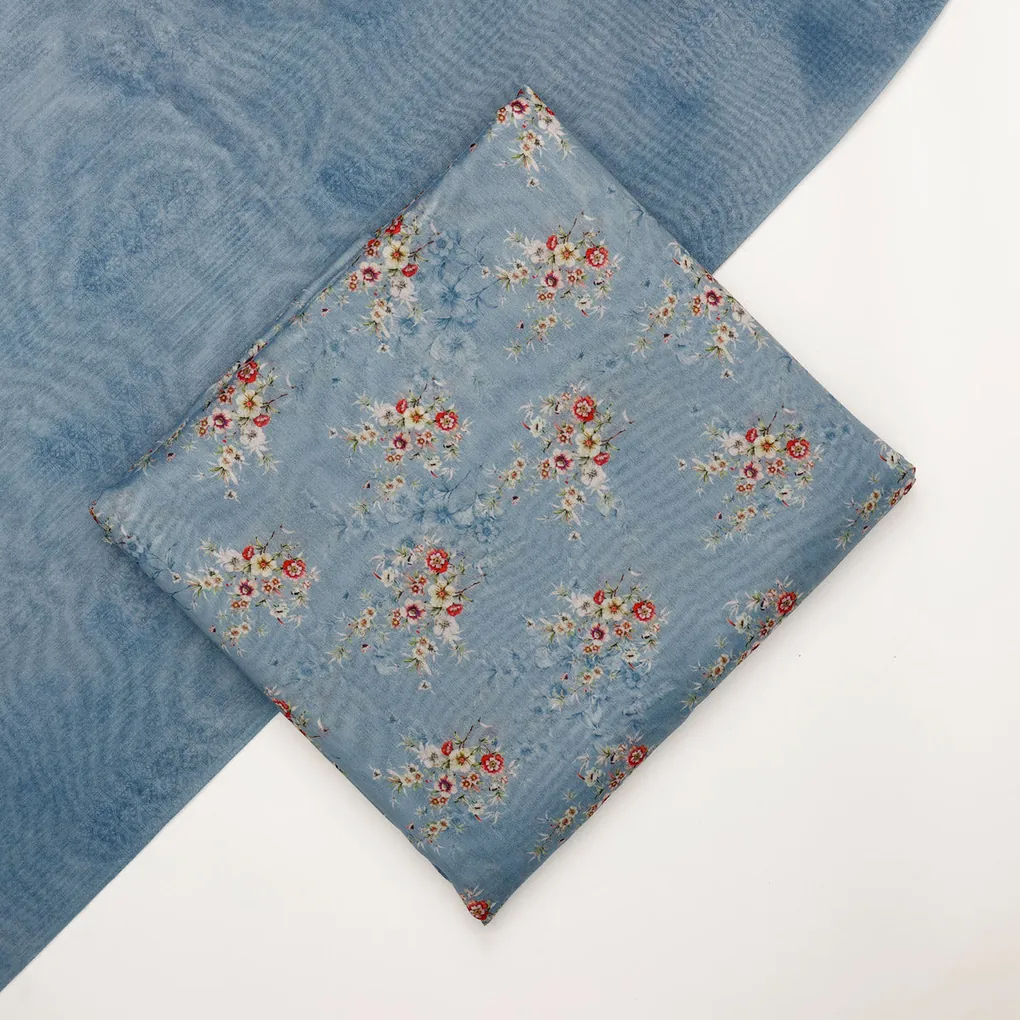Chanderi Printed Fabric Set 5 Meters - Image 2