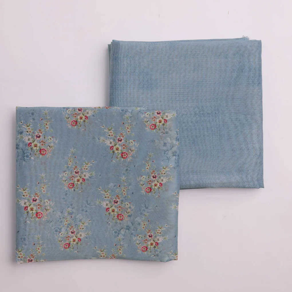 Chanderi Printed Fabric Set 5 Meters - Image 3