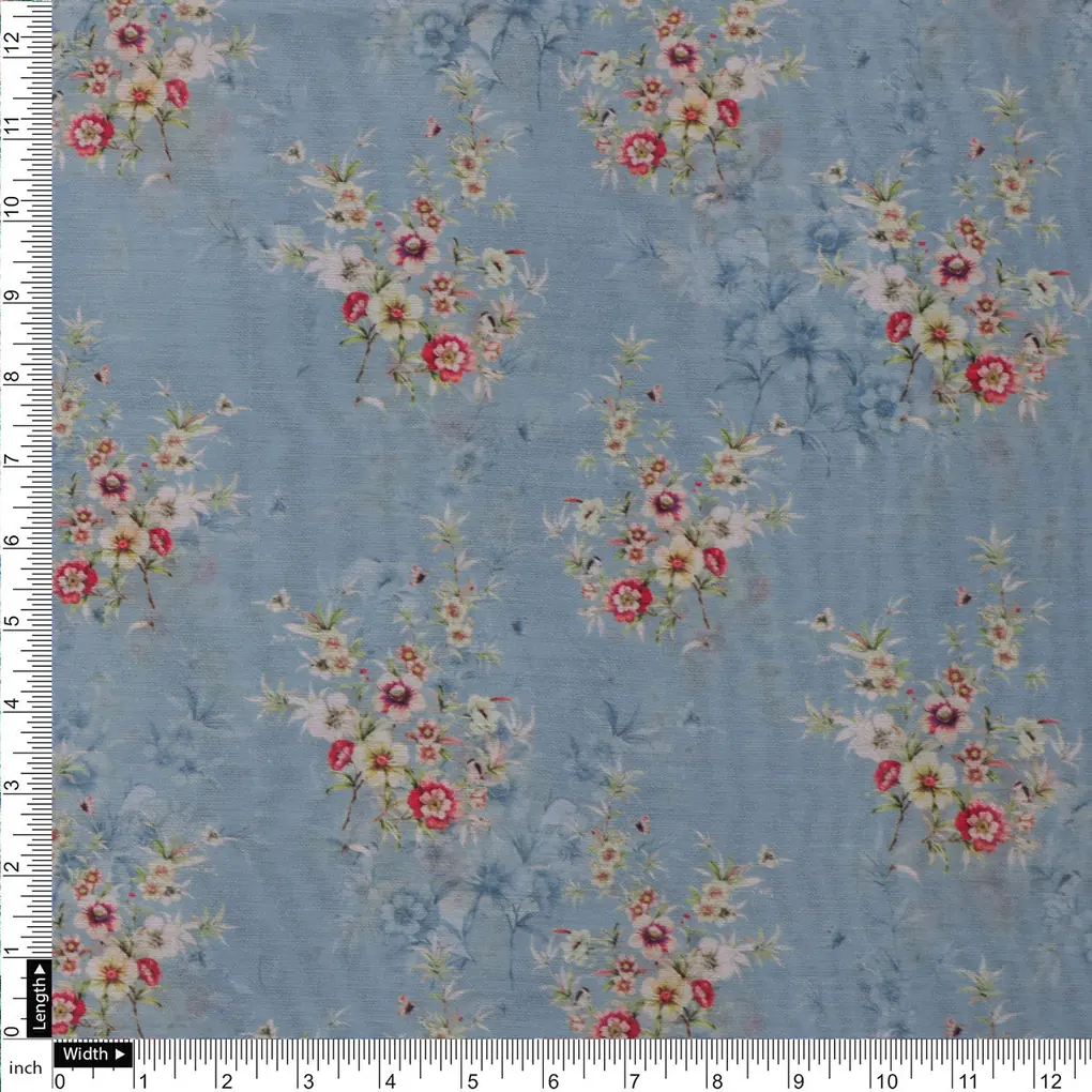 Chanderi Printed Fabric Set 5 Meters - Image 6