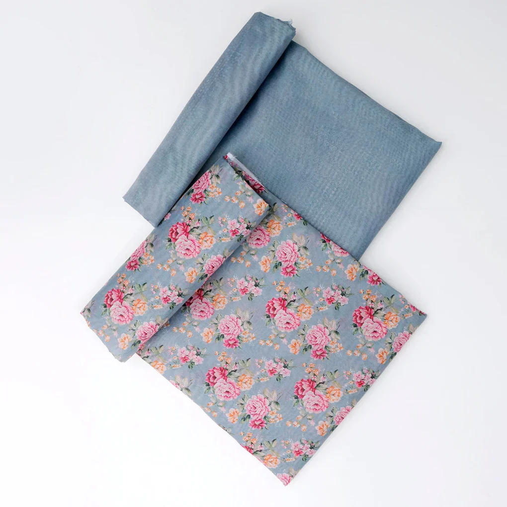 Chanderi Printed Fabric Set 5 Meters - Image 3