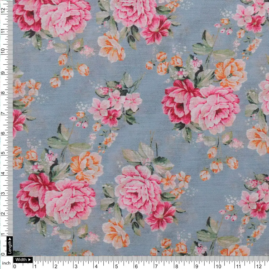 Chanderi Printed Fabric Set 5 Meters - Image 5