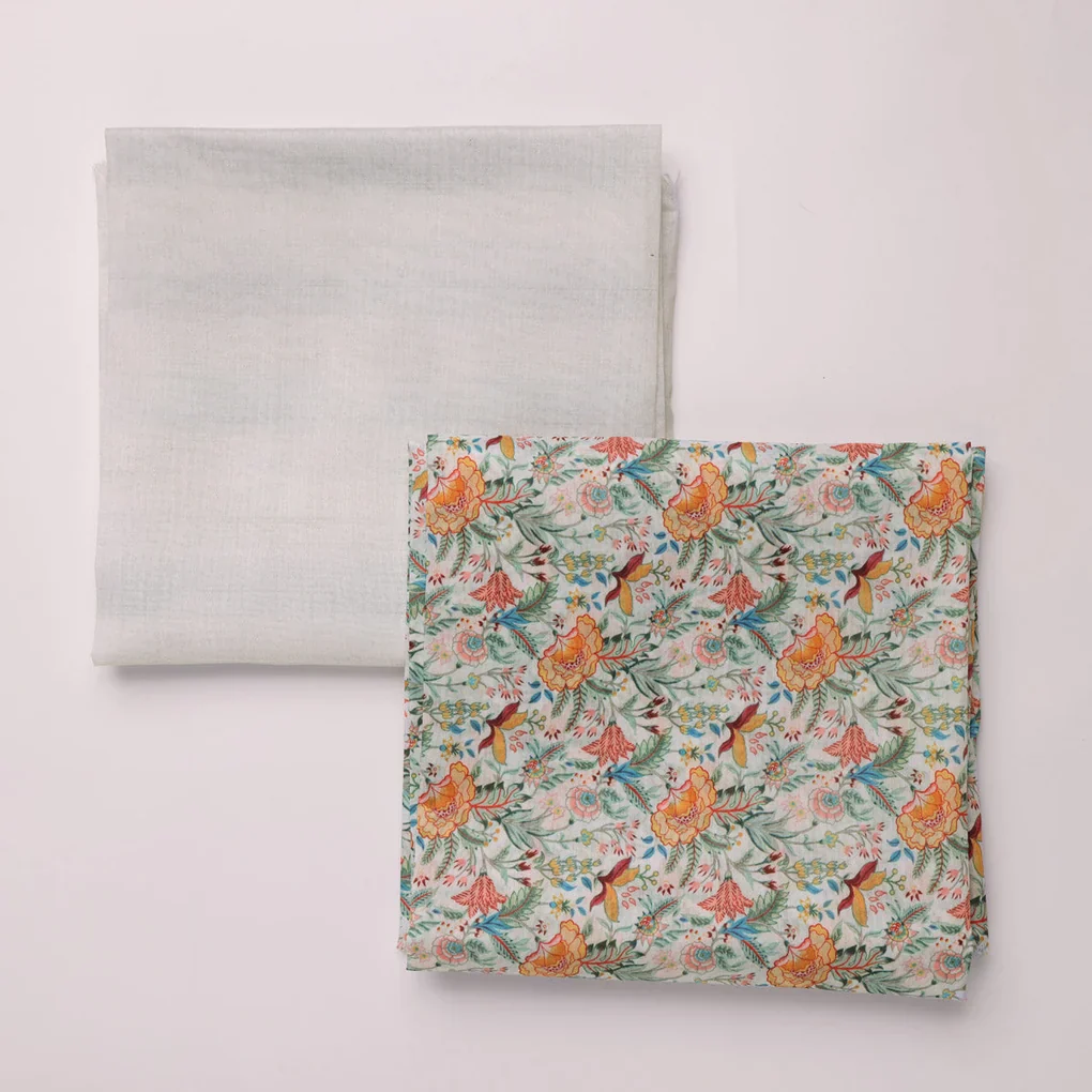 Chanderi Printed Fabric Set 5 Meters - Image 4