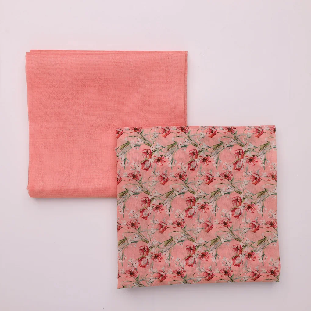Chanderi Printed Fabric Set 5 Meters - Image 3