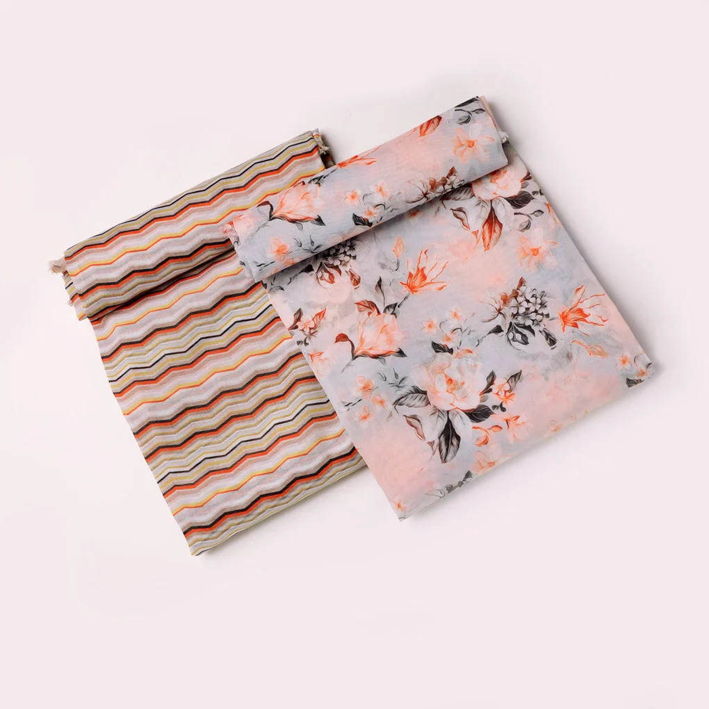 Chanderi Printed Fabric Set 5 Meters - Image 3