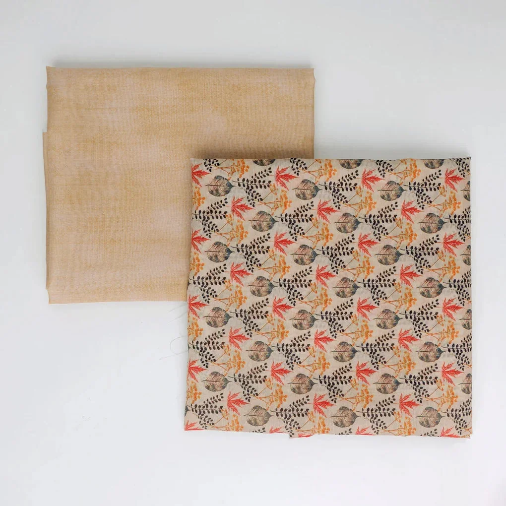 Chanderi Printed Fabric Set 5 Meters - Image 3