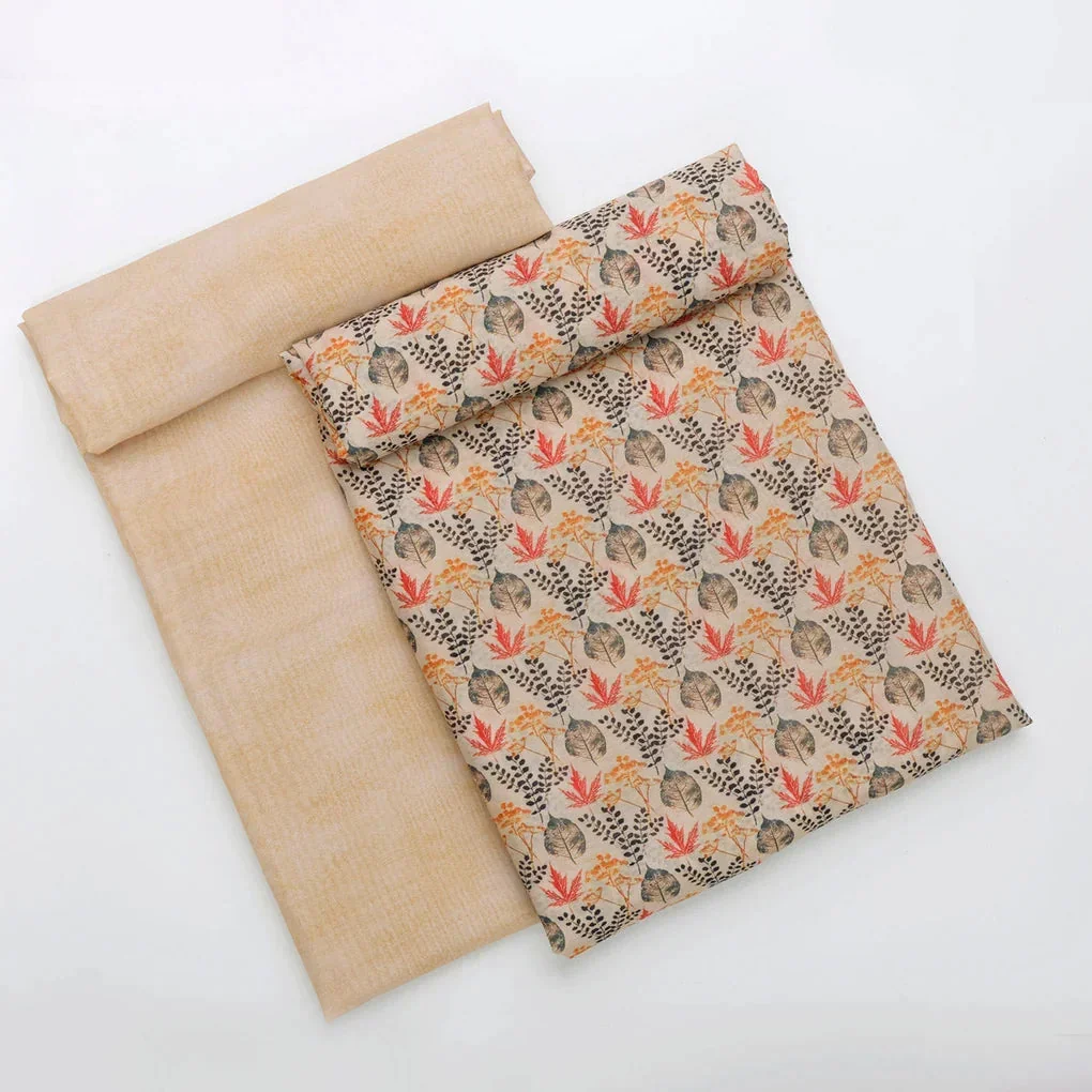 Chanderi Printed Fabric Set 5 Meters - Image 4