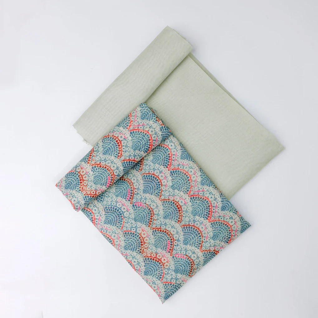 Chanderi Printed Fabric Set 5 Meters - Image 3