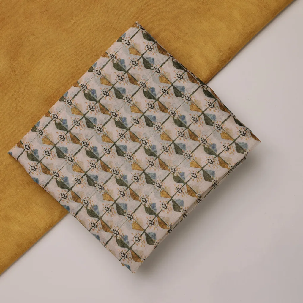 Chanderi Printed Fabric Set 5 Meters - Image 2