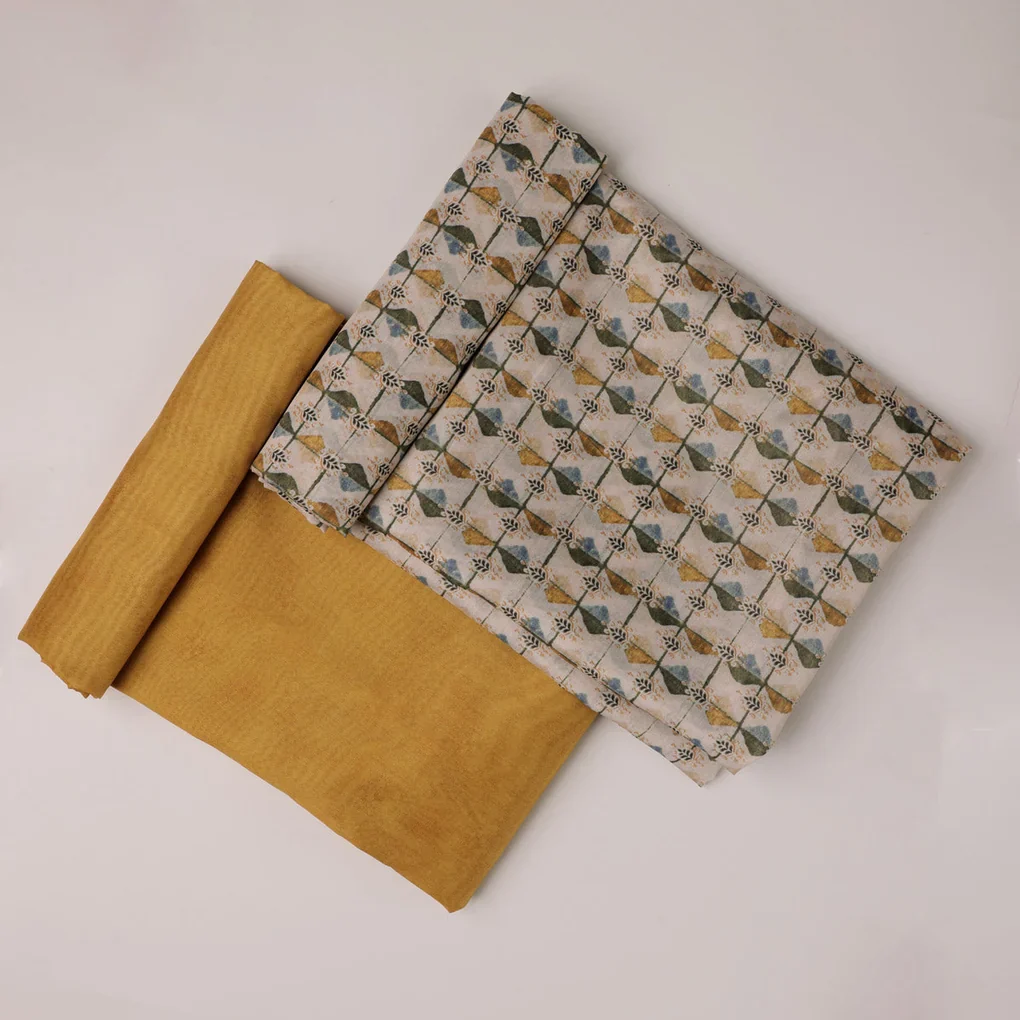 Chanderi Printed Fabric Set 5 Meters - Image 3