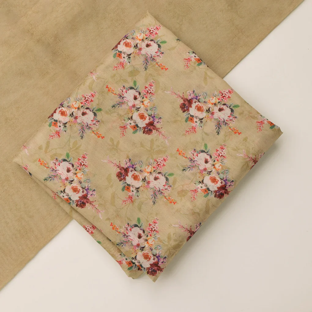 Chanderi Printed Fabric Set 5 Meters - Image 2