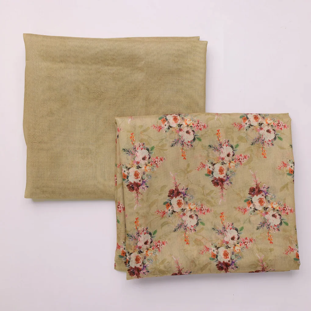 Chanderi Printed Fabric Set 5 Meters - Image 4