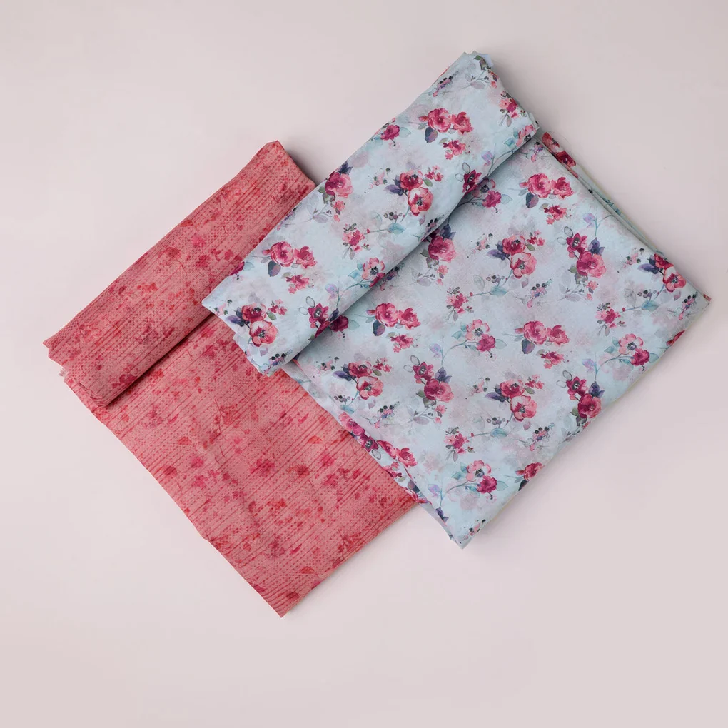 Chanderi Printed Fabric Set 5 Meters - Image 3