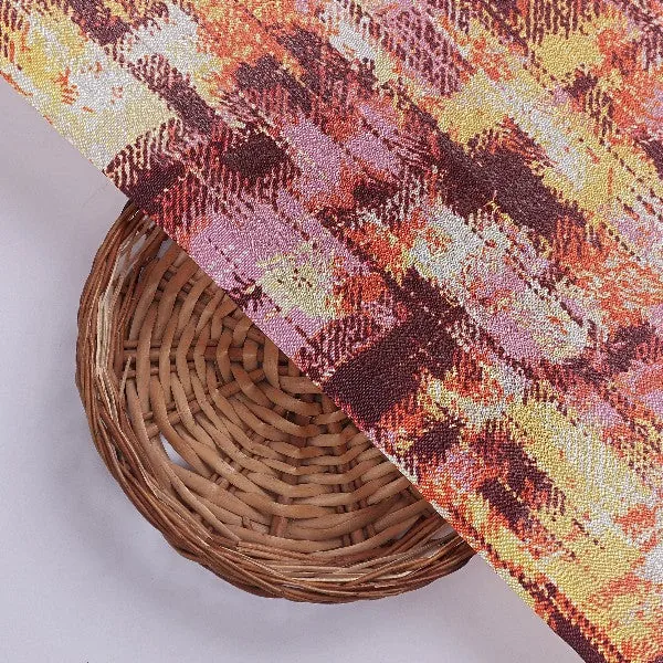 Chinon Metallic Check Print Fabric - Image 3