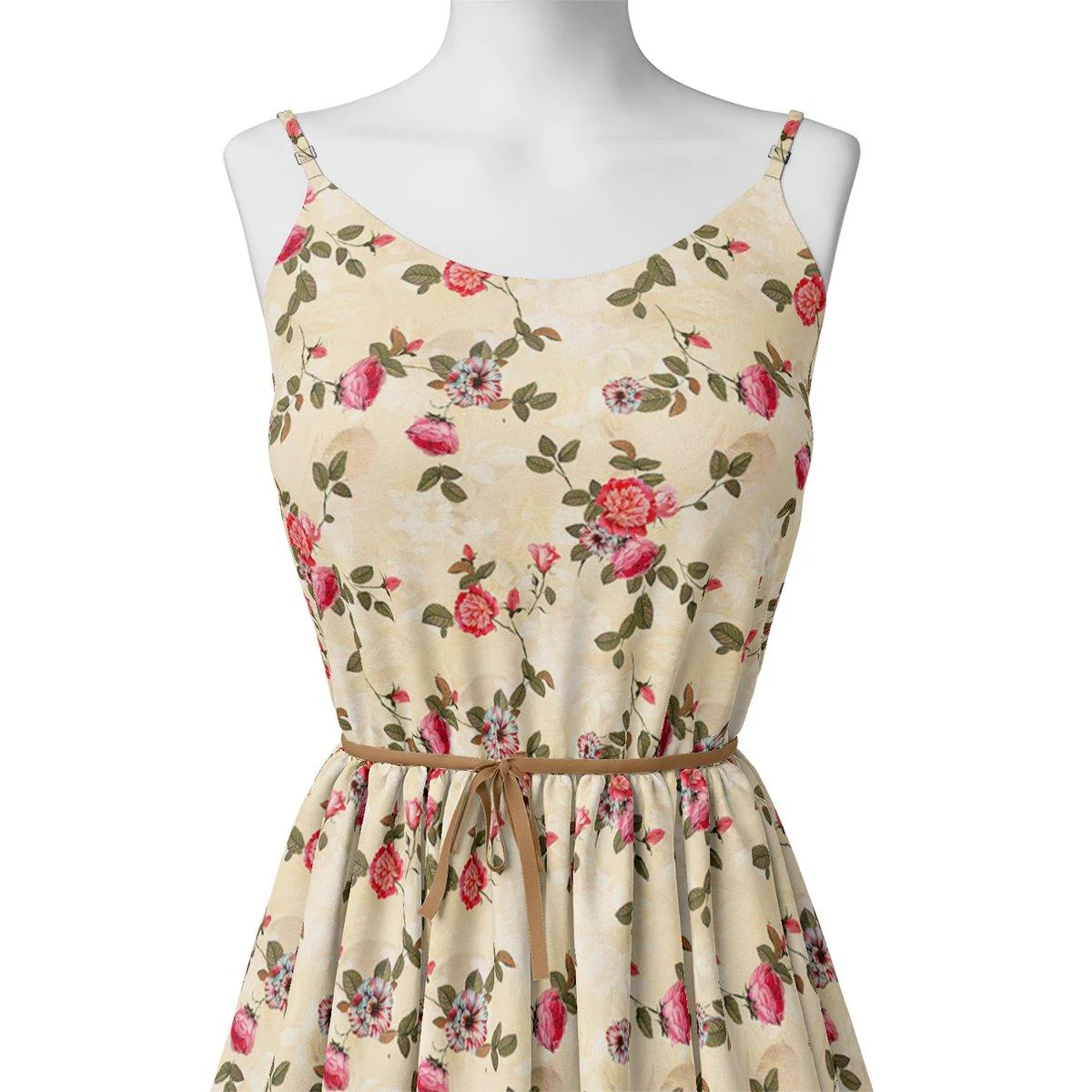 Classic Poppy Flower Digital Printed Fabric - Image 2