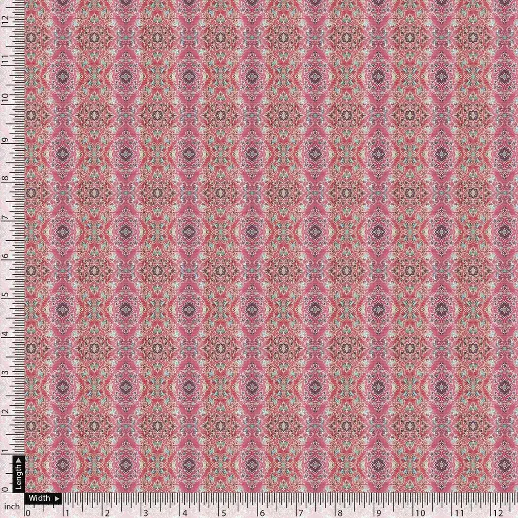Classical Damask With Charm Colour Digital Printed Fabric - Image 4