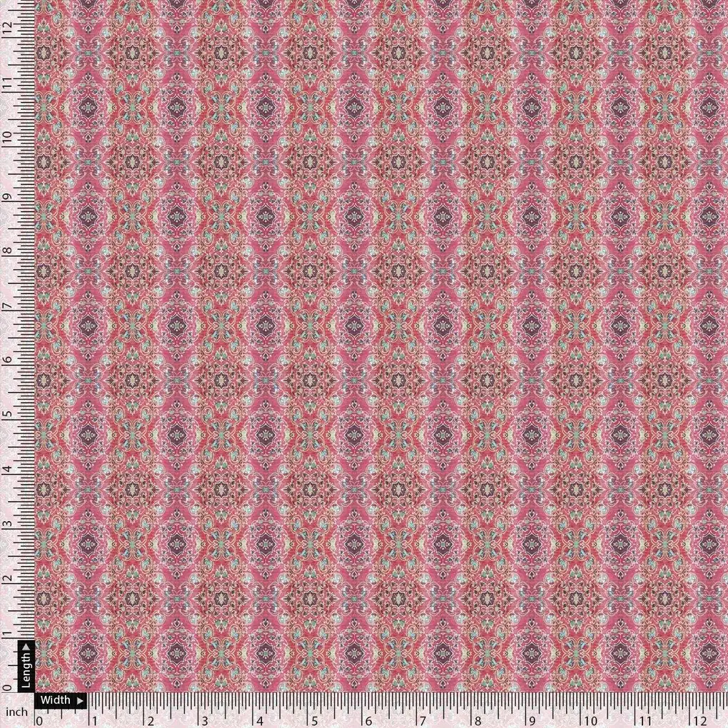 Classical Damask With Charm Colour Digital Printed Fabric - Weightless - Image 4