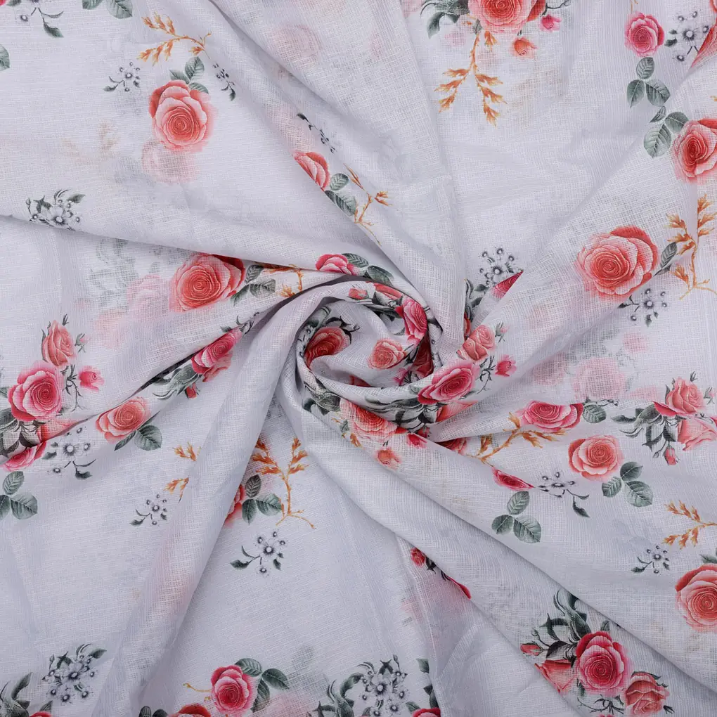 Classy Kota Doria Decorative Digital Printed Fabric Material - Image 3