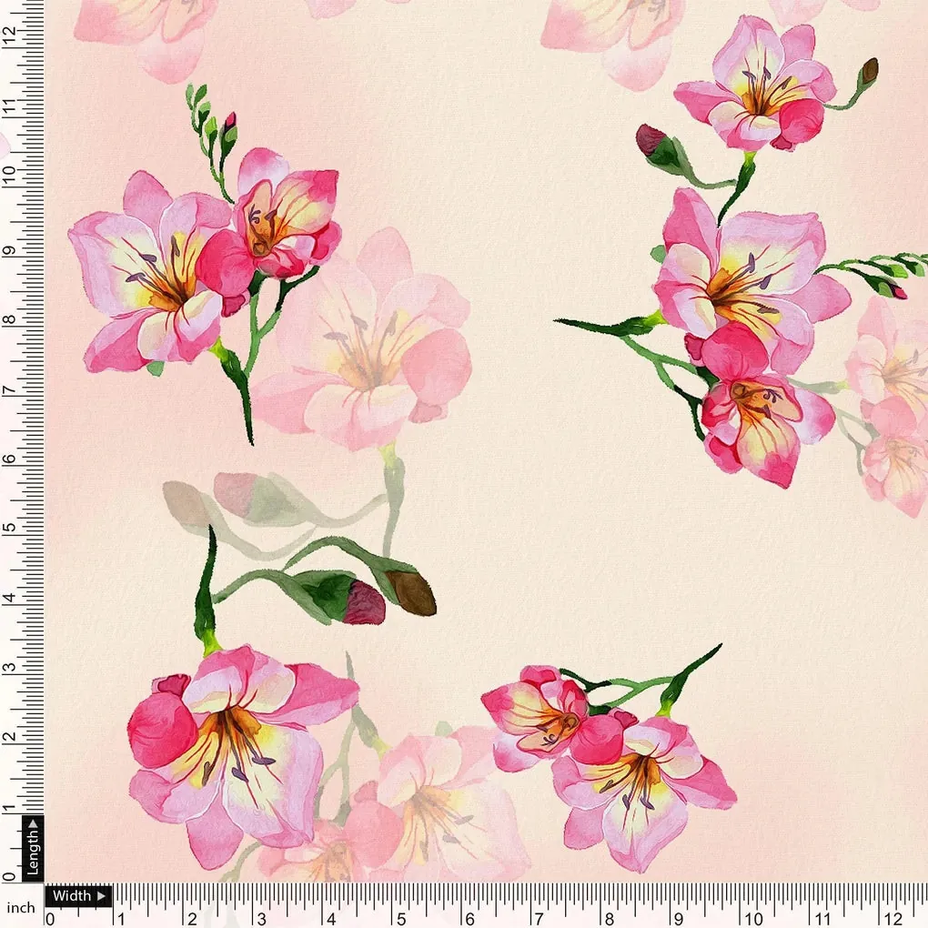 Colorfull Floral Digital Printed Fabric - Image 4