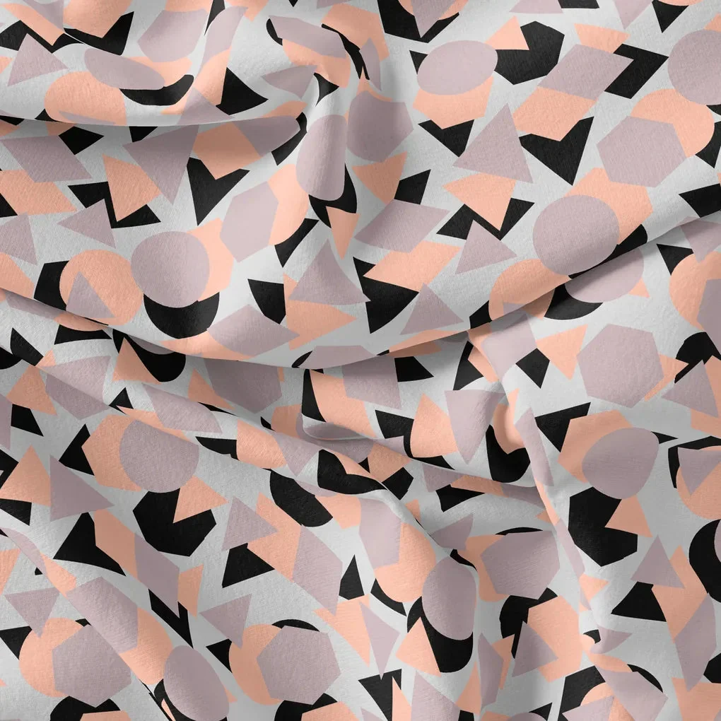 Colourful Geometric Shape Digital Printed Fabric - Weightless - Image 4
