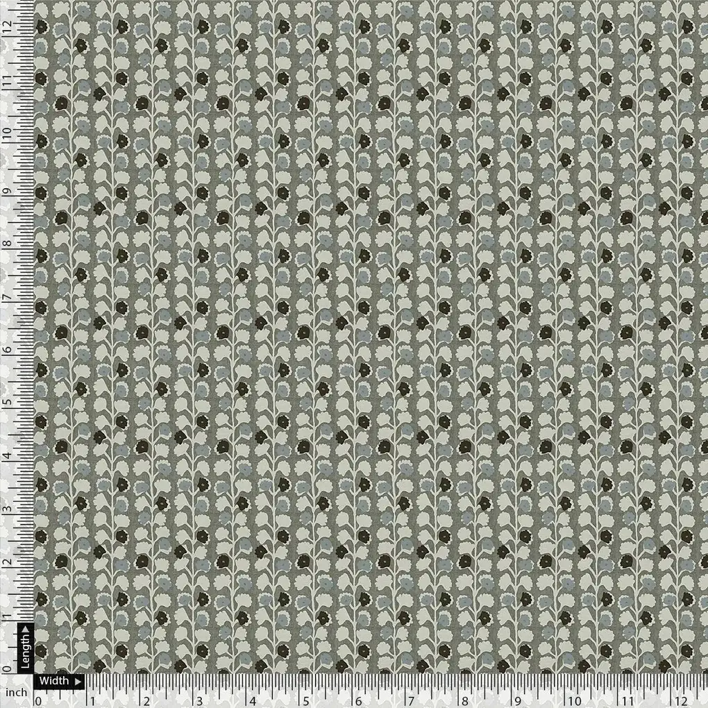 Cool Aspen Leaves Of Branch Digital Printed Fabric - Rayon - Image 4