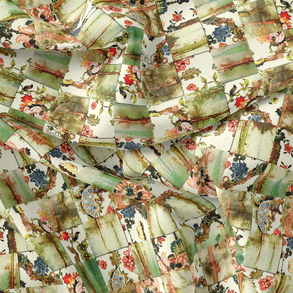 Coolest Multitype Of Design Digital Printed Fabric - Pure Muslin - Image 3