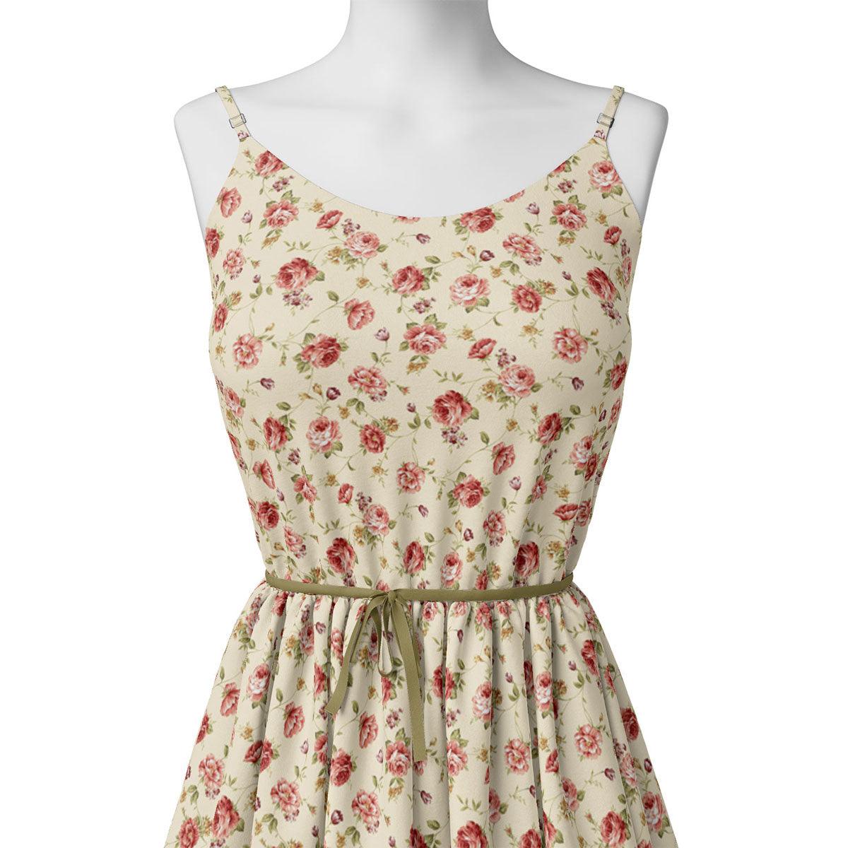 Cream Flower Weightless Printed Fabric - Image 2