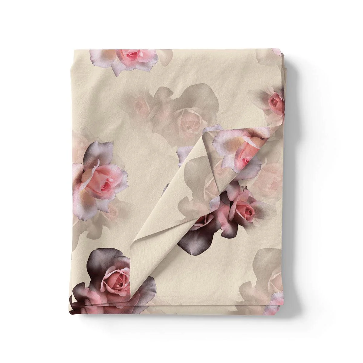 Cream Flower Weightless Printed Fabric - Image 3