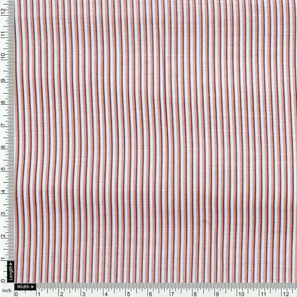 Cream Linen Printed Unstitched Fabric Set (5 Meter Set) - Image 6