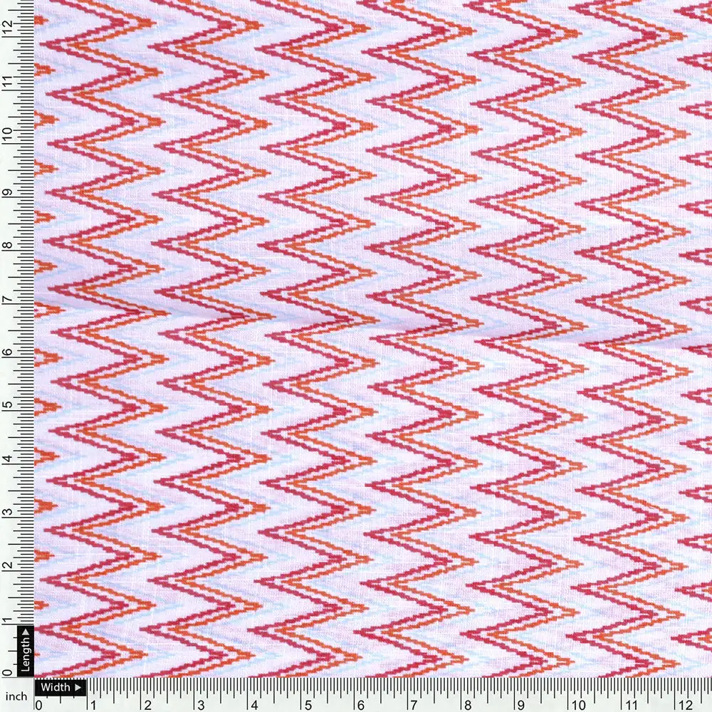 Cream Linen Printed Unstitched Fabric Set (5 Meter Set) - Image 6