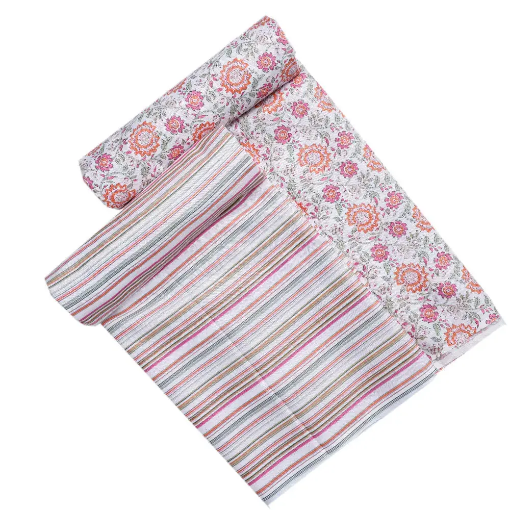 Cream Linen Printed Unstitched Fabric Set (5 Meter Set) - Image 4