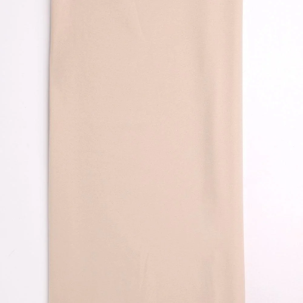 Cream Plain American Crepe Solid Fabric - Image 4