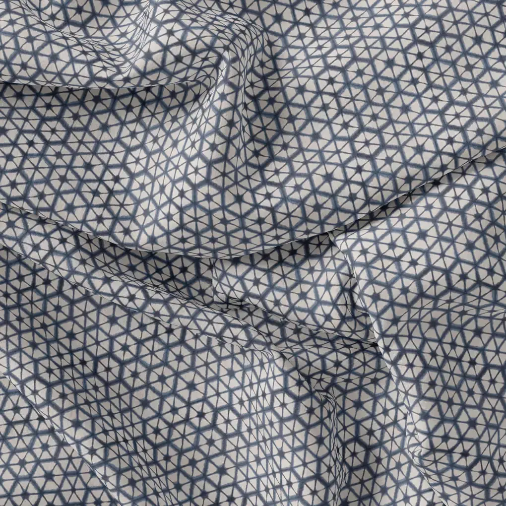 Creative Morden Abstract Hexagon Digital Printed Fabric - Image 3