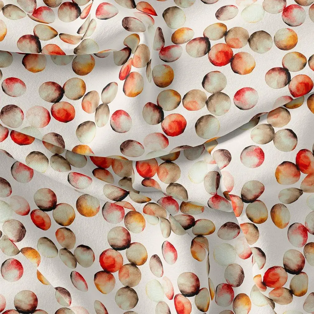 Creative Morden Round Gradient Digital Printed Fabric - Rayon - Image 3