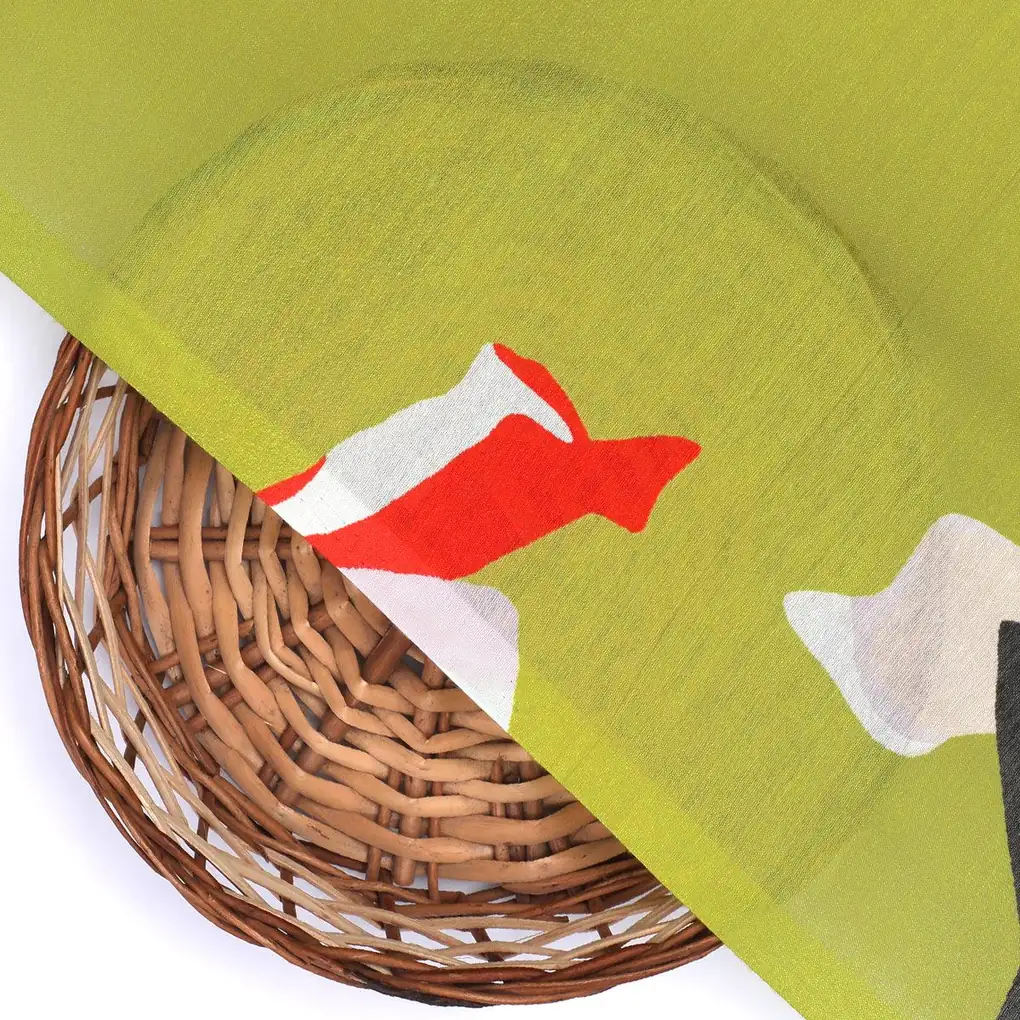Creative Paper Art Colourful Digital Printed Fabric - Muslin - Image 2