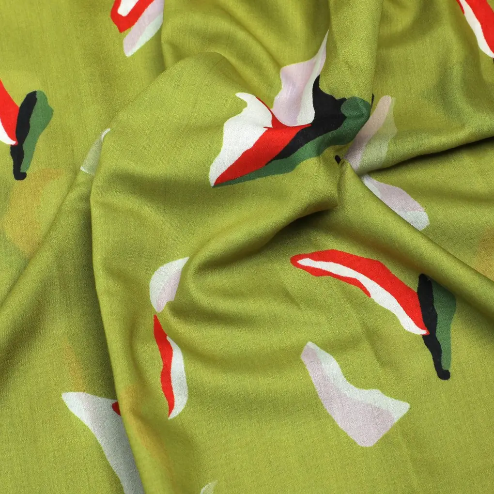Creative Paper Art Colourful Digital Printed Fabric - Muslin - Image 3