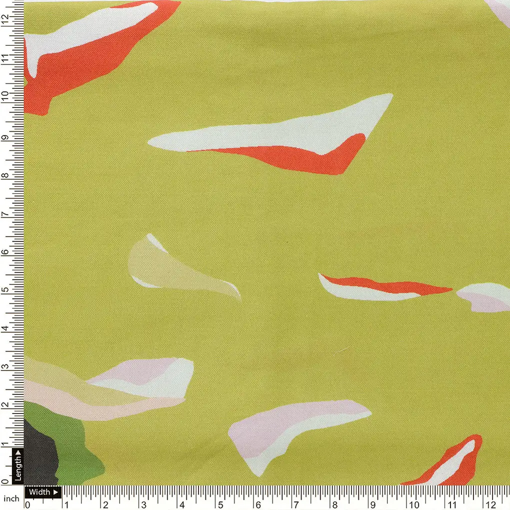 Creative Paper Art Colourful Digital Printed Fabric - Rayon - Image 4