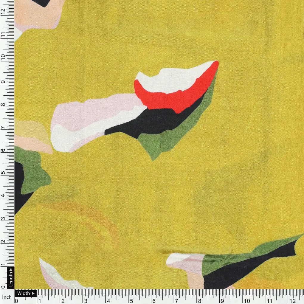 Creative Paper Art Colourful Digital Printed Fabric - Upada Silk - Image 5