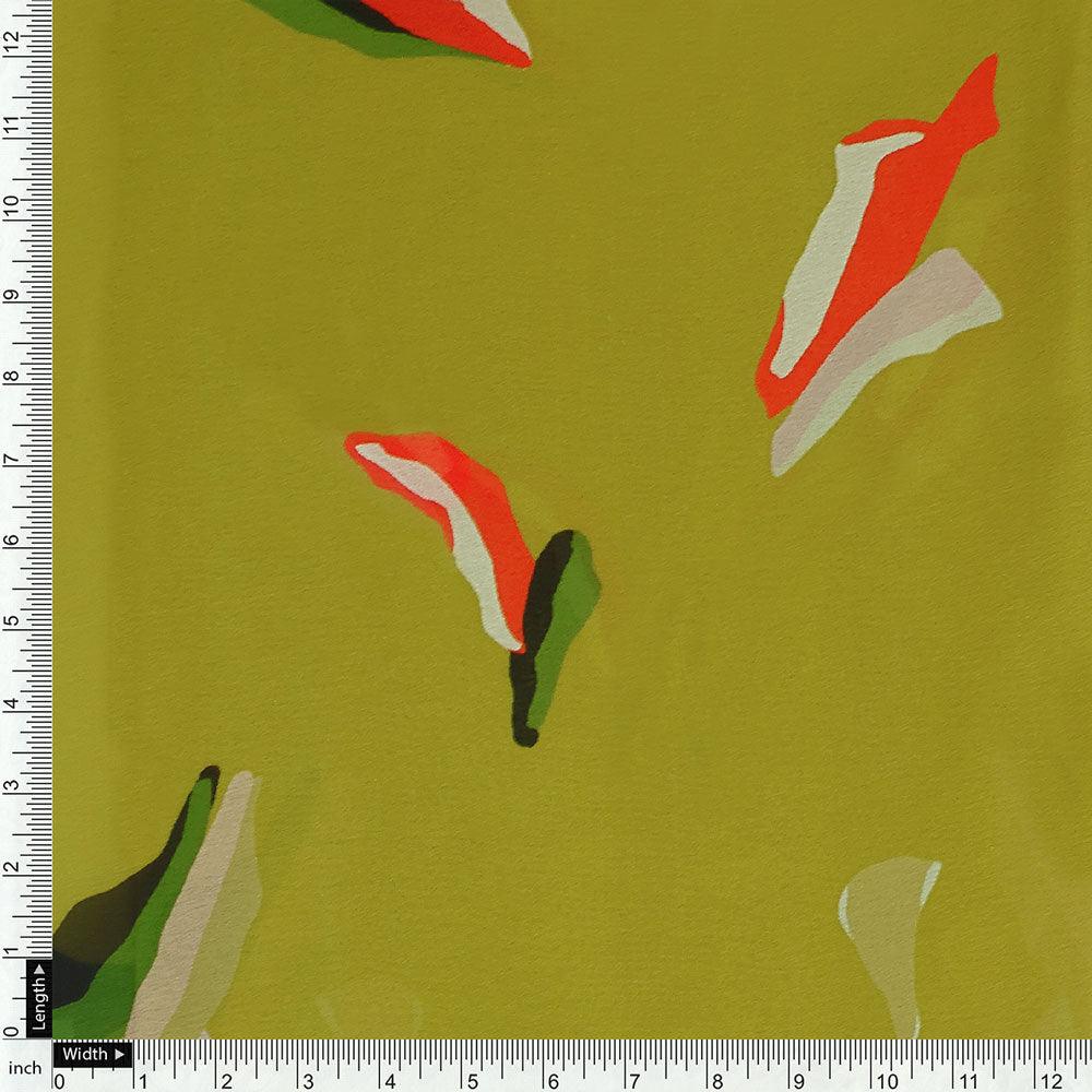 Creative Paper Art Colourful Digital Printed Fabric - Weightless - Image 3