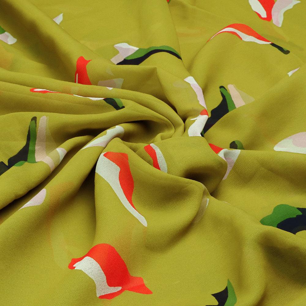 Creative Paper Art Colourful Digital Printed Fabric - Weightless - Image 4