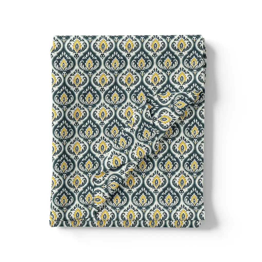 Cruel Sea Ogee Pure Georgette Printed Fabric Material - Image 3