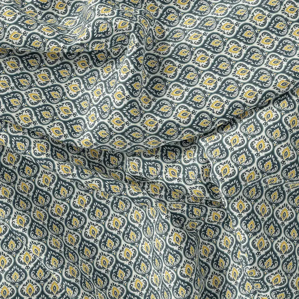 Cruel Sea Ogee Pure Georgette Printed Fabric Material - Image 5