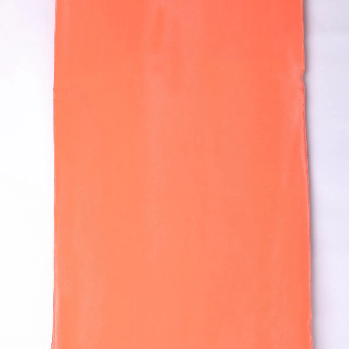Dark Peach Colour Natural Crepe Plain Dyed Fabric - Image 4